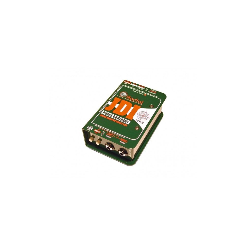 RADIAL JDI MK3 DI BOX PASSIVA CON TRASFORMATORE JENSEN DIRECT BOX MKIII PER TASTIERE E STRUMENTI AD ELEVATO OUTPUT