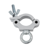 SHOWGEAR 50 mm Half Coupler + Eye SWL: 230 kg - aluminium - silver SWL: 230 kg - alluminio - argento