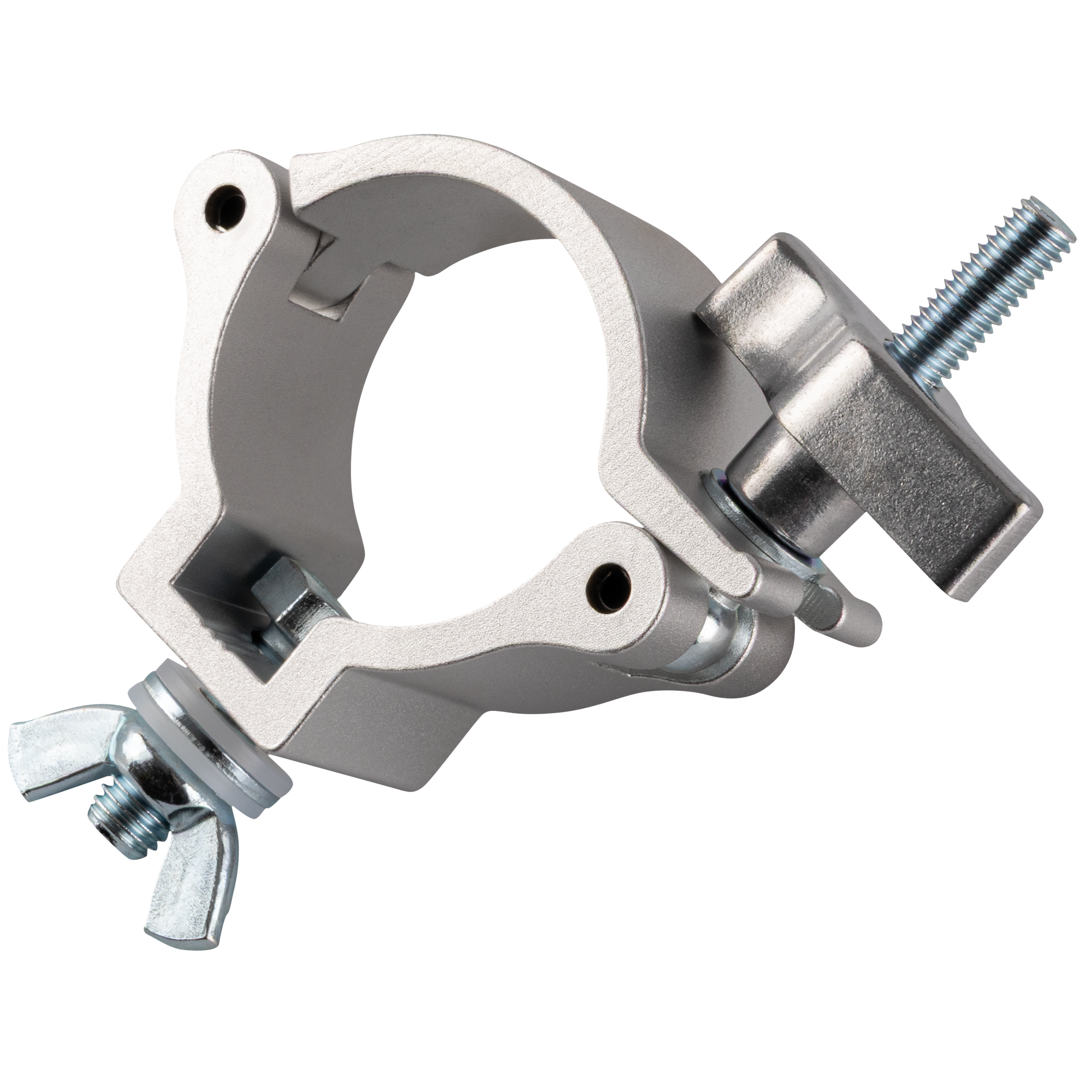 SHOWGEAR 50 mm Compact Coupler SWL: 75 kg - aluminium - silver SWL: 75 kg - alluminio - argento