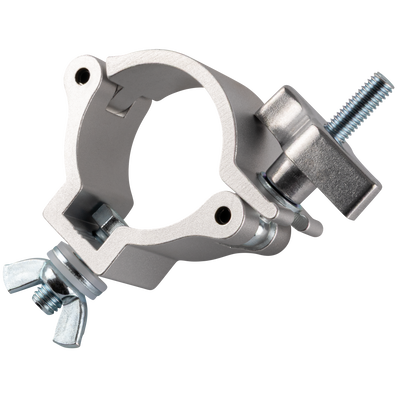 SHOWGEAR 50 mm Compact Coupler SWL: 75 kg - aluminium - silver SWL: 75 kg - alluminio - argento