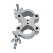 SHOWGEAR 50 mm Swivel Coupler SWL: 500 kg - aluminium - silver SWL: 500 kg - alluminio - argento