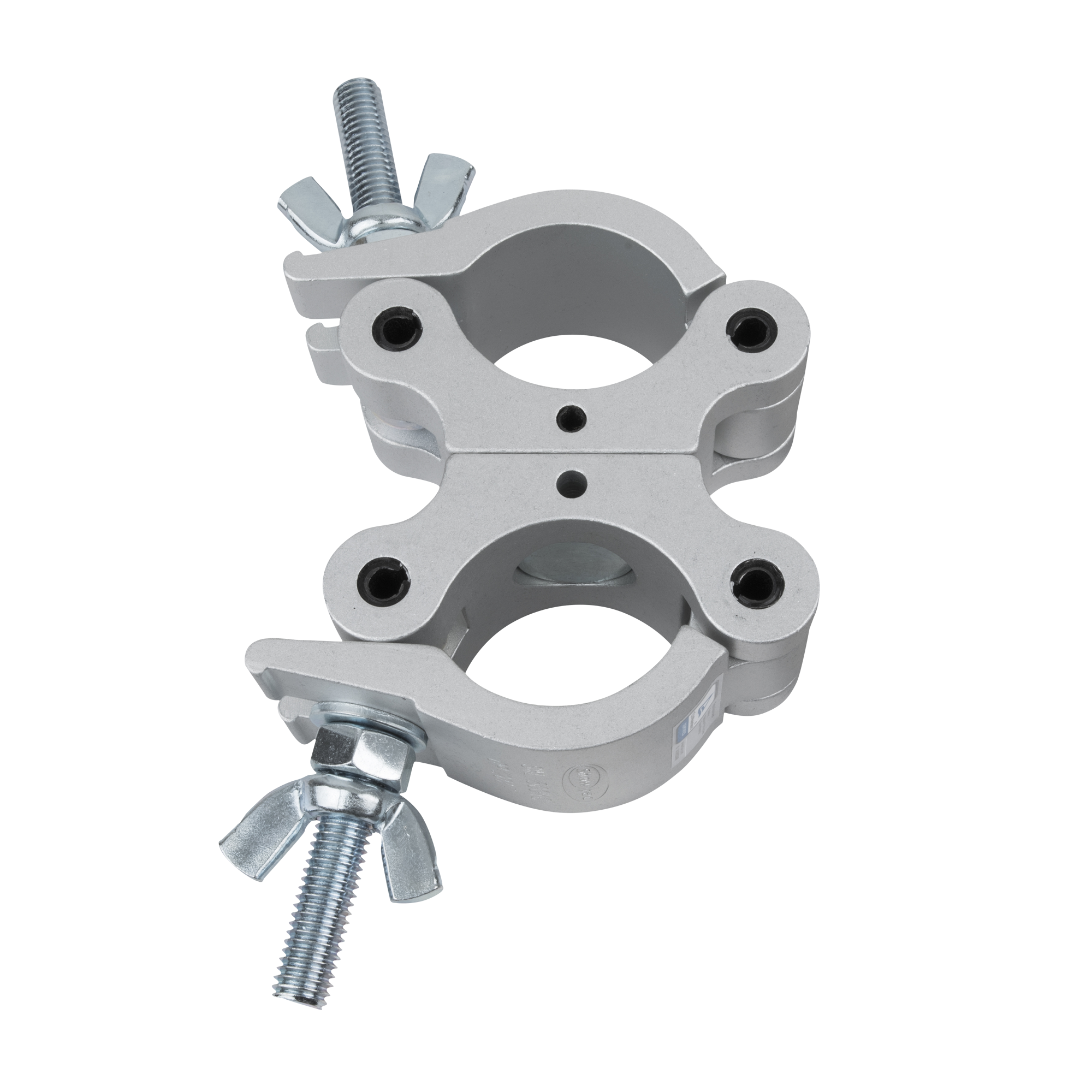 SHOWGEAR 50 mm Swivel Coupler SWL: 500 kg - aluminium - silver SWL: 500 kg - alluminio - argento