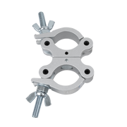 SHOWGEAR 50 mm Swivel Coupler SWL: 300 kg - aluminium - silver SWL: 300 kg - alluminio - argento