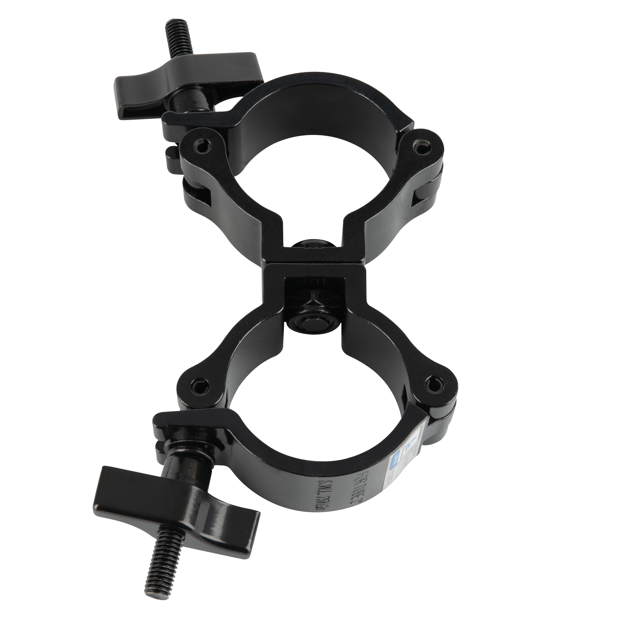 SHOWGEAR Compact Swivel Coupler WLL: 75 kg - aluminium - black CARICO DI LAVORO SICURO (WLL): 75 kg - alluminio - nero