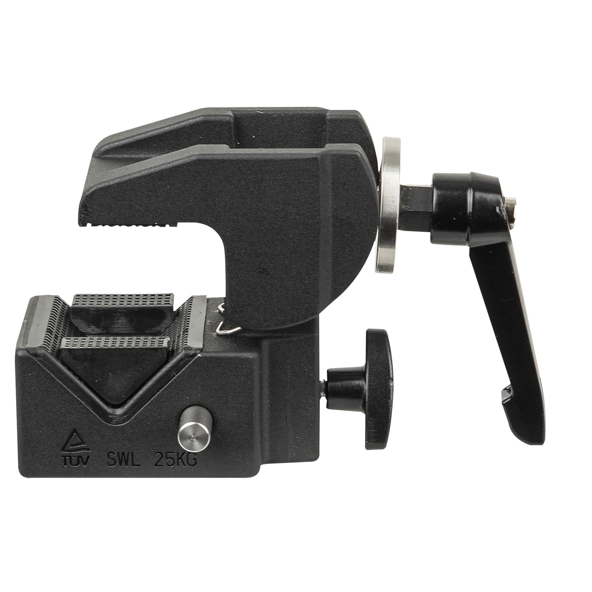 SHOWGEAR 10-55 mm Multigrip Clamp SWL: 25 kg - black - TÜV SWL: 25 kg - nero - TÜV