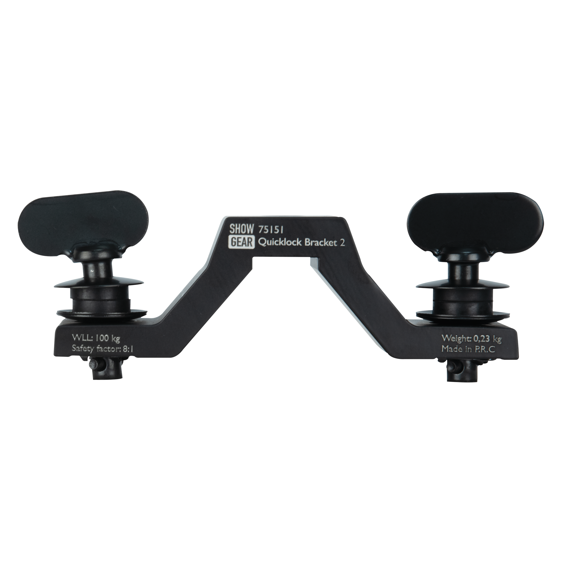 SHOWGEAR QuickLock Bracket 2 107 mm centre-to-centre distance 107 mm da centro a centro
