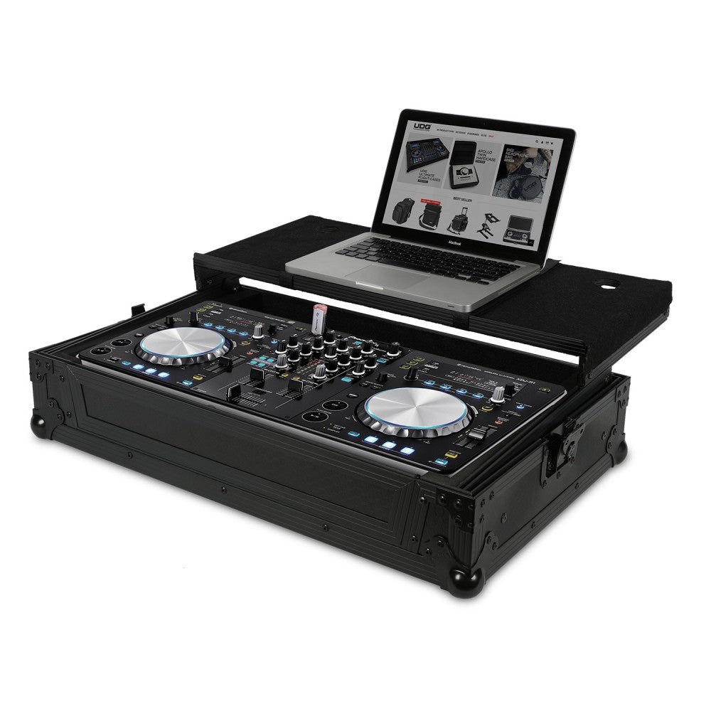 UDG ULTIMATE FLIGHT CASE PIONEER XDJ-R1 BLACK PLUS CASE PROFESSIONALE + LAPTOP U91013BL