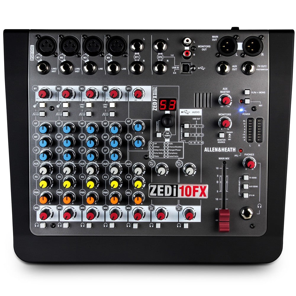 ALLEN & HEATH ZED-i-10FX Mixer 10 Canali con Effetti e Interfaccia Usb 4 x 4