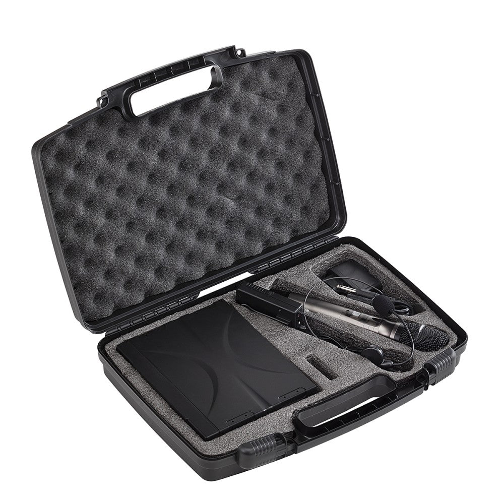 WIRELESS MICROPHONE. TRUE DIVERSITY DUAL UHF SOUNDSATION WF-U2300HH 2 HANDHELD TRANSMITTERS 823-832MHz