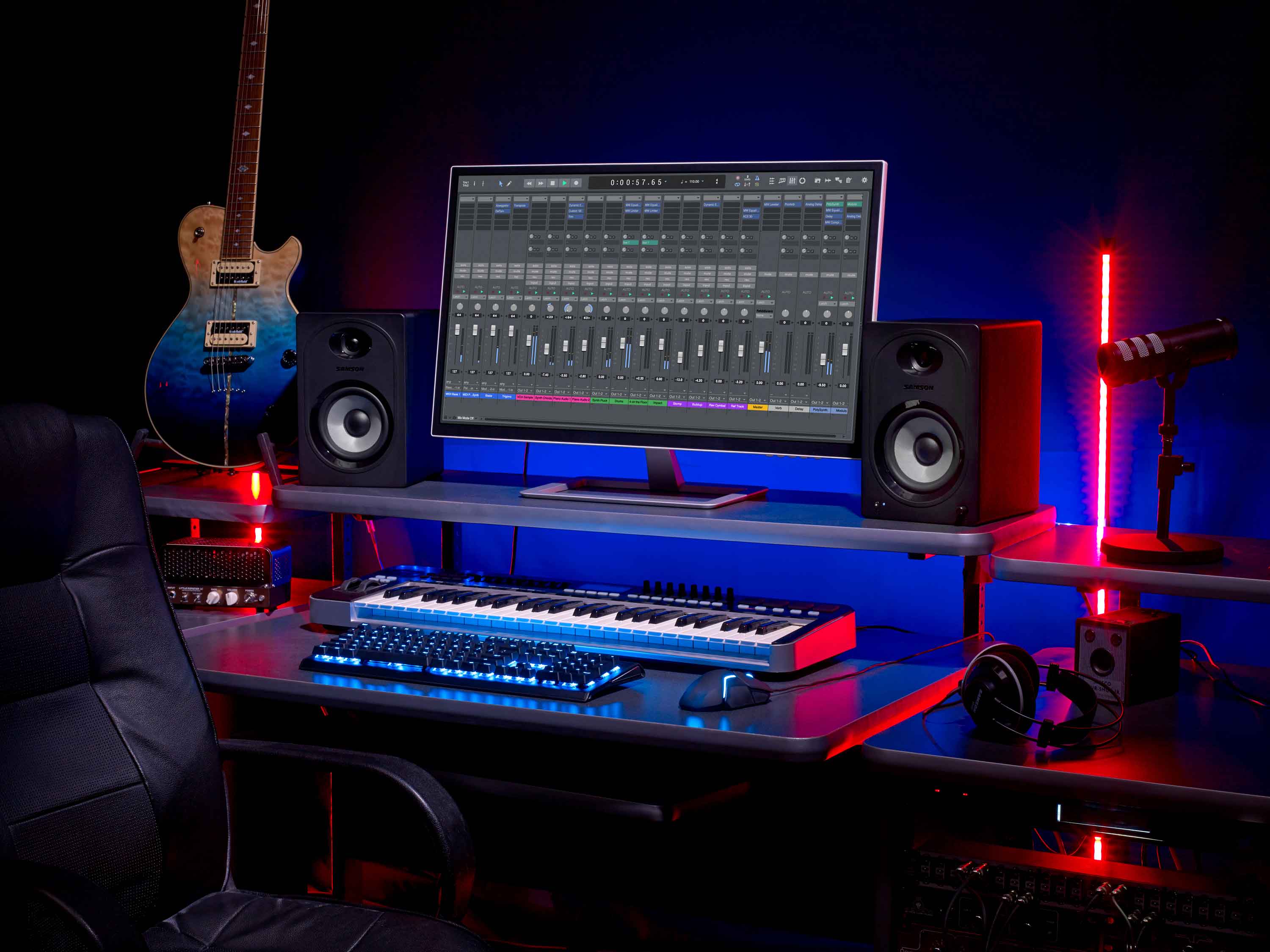 SAMSON MediaOne M50BT - Coppia Monitor Attivi Studio Bluetooth - 5,25''
