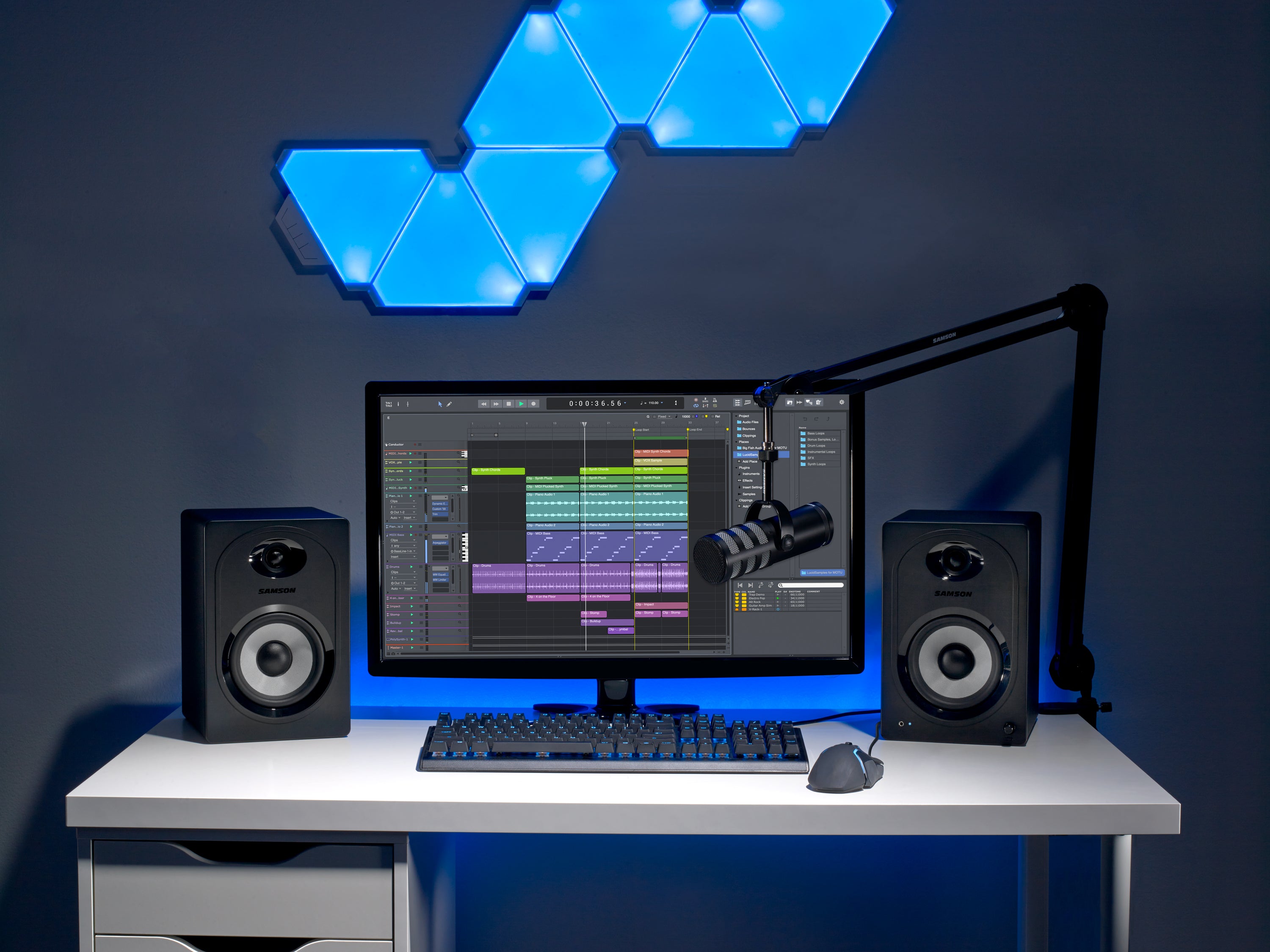 SAMSON MediaOne M50BT - Coppia Monitor Attivi Studio Bluetooth - 5,25''