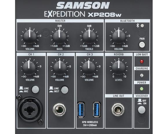 SAMSON EXPEDITION XP208w - PA Portatile con Bluetooth - 200W