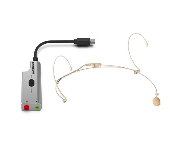SAMSON DEU1 - Bundle Microfono Headset e Adattatore Audio USB (DE5 + UP1)