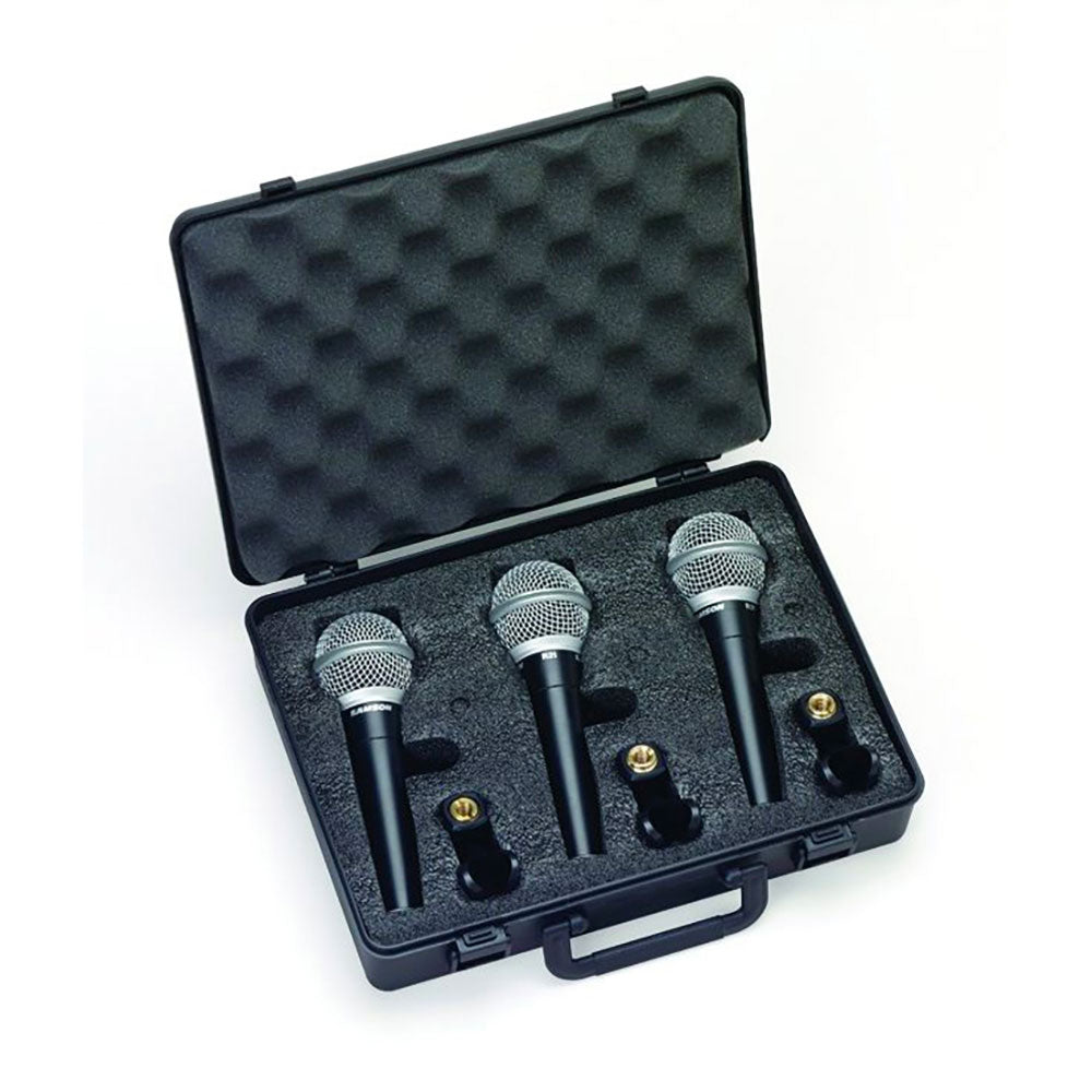 SAMSON R21S3 - Microfoni Dinamici - Cardioidi - Set 3 pezzi - c/Switch