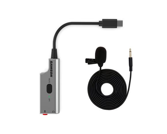 SAMSON LMU1 - Bundle Microfono Lavalier Broadcast e adattatore audio USB (LM8 + UP1)