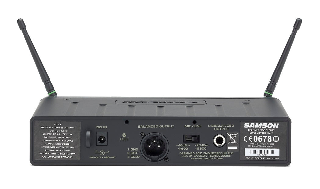 SAMSON AIRLINE 77 UHF Vocal Headset System - E3 (864.500 MHz)