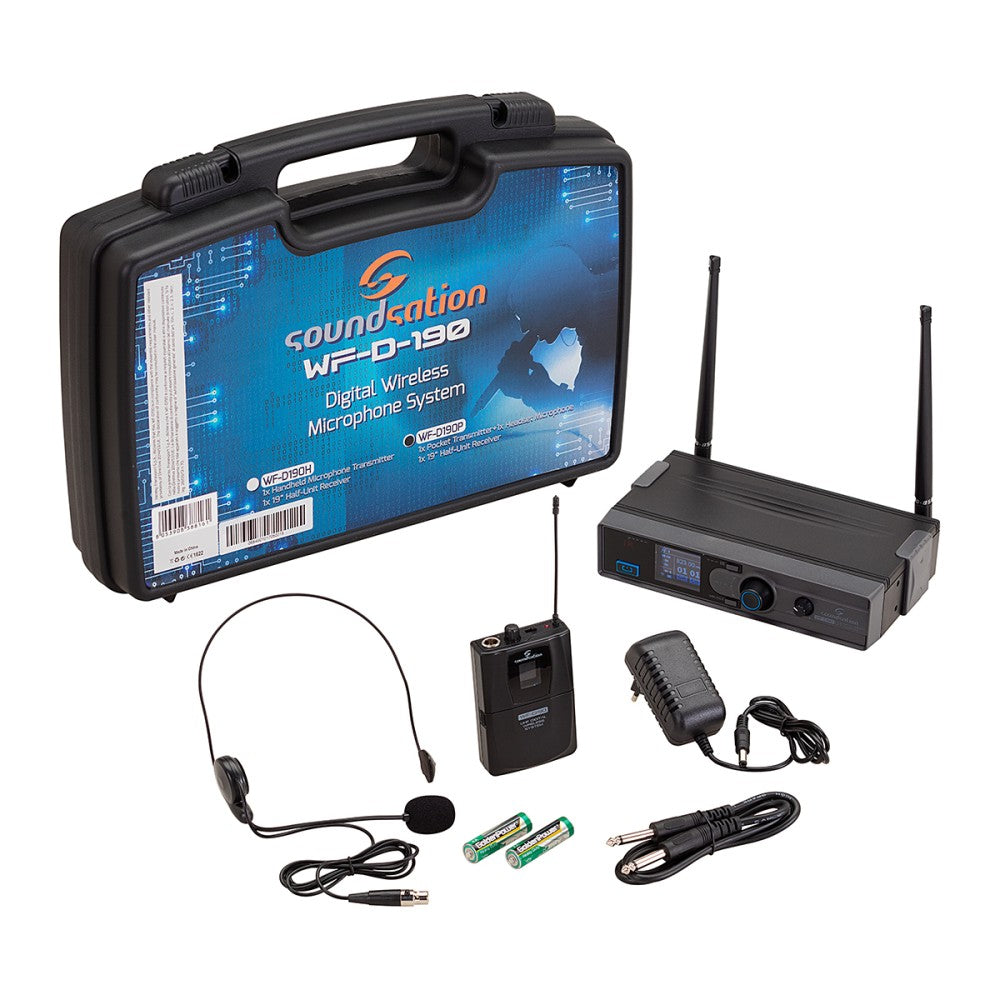 RADIOMICROFONO DIGITALE UHF SOUNDSATION WF-D190P TX TASCABILE E ARCHETTO