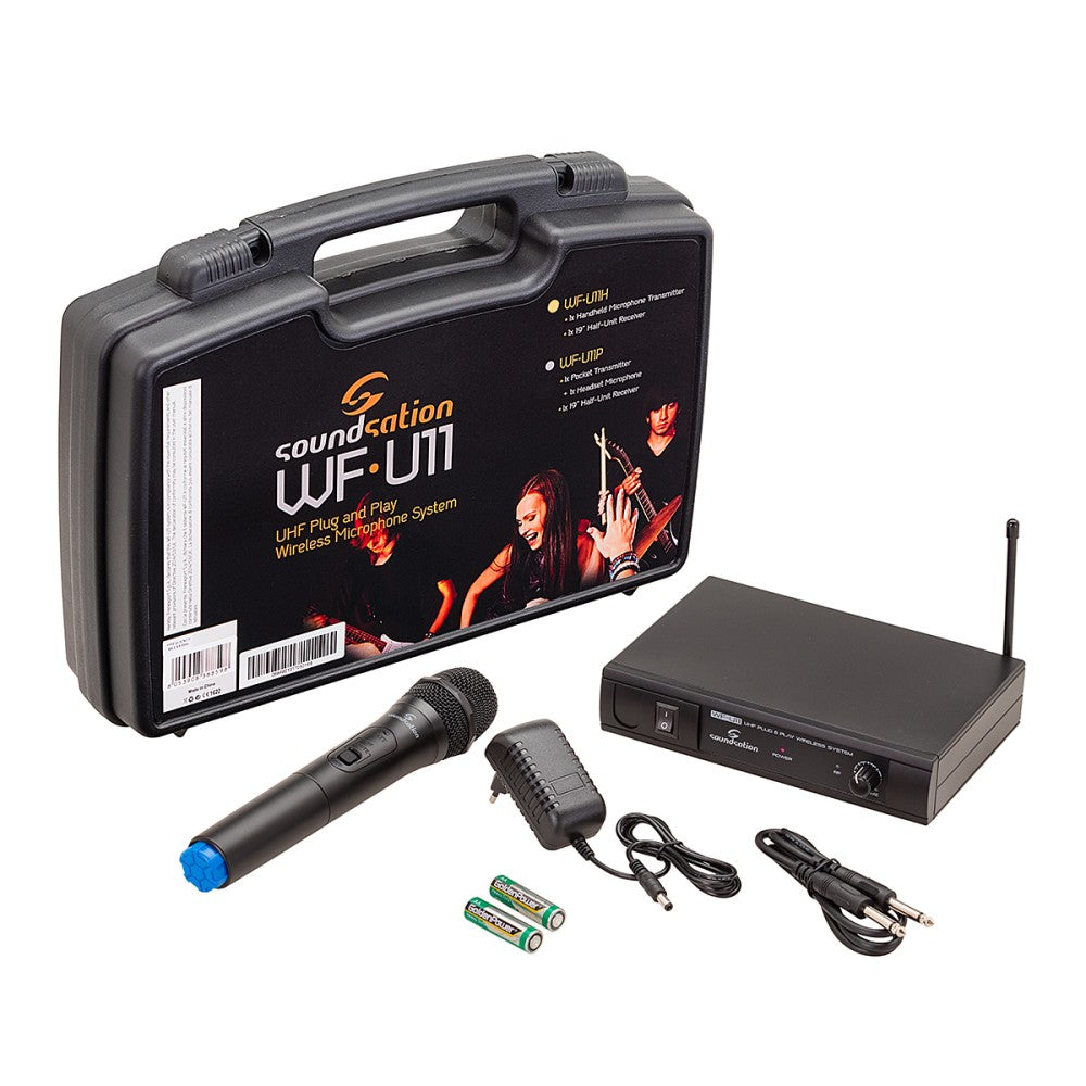 RADIOMICROFONO UHF SOUNDSATION WF-U11HA TX A MANO 863.05 MHz