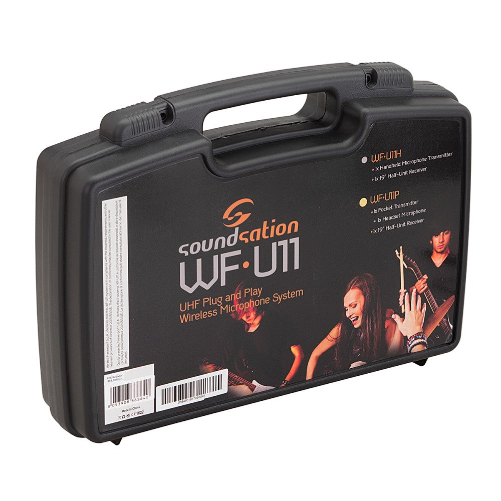 UHF WIRELESS MICROPHONE SOUNDSATION WF-U11PD BODYPACK HEADSET 865.00 MHz