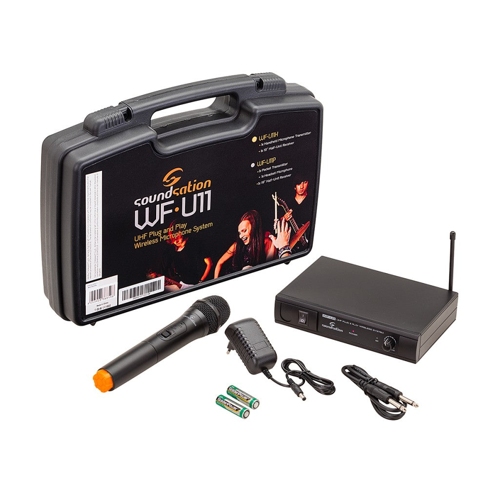 RADIOMICROFONO UHF SOUNDSATION WF-U11HD TX A MANO 865.00 MHz