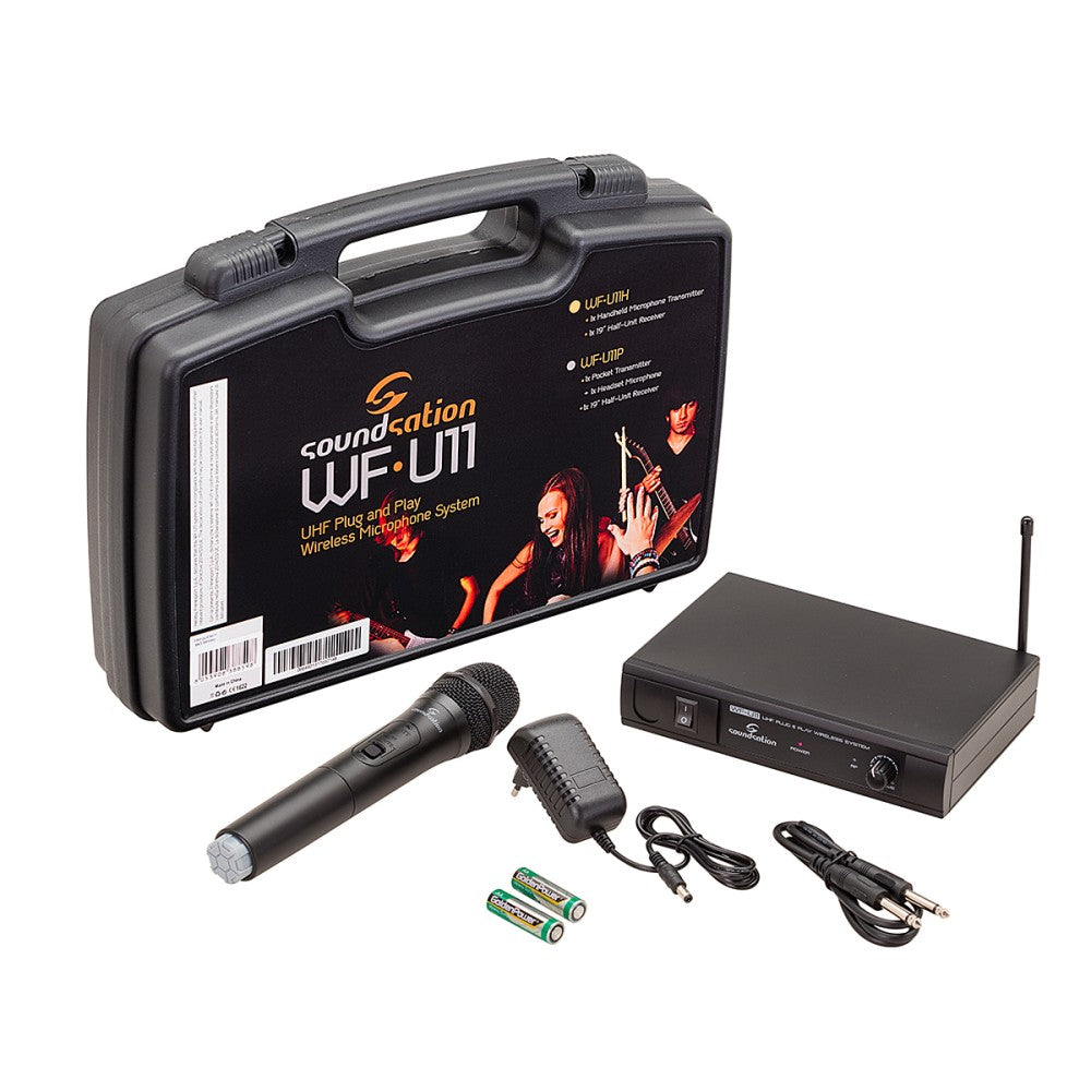 RADIOMICROFONO UHF SOUNDSATION WF-U11HB TX A MANO 863.55 MHz