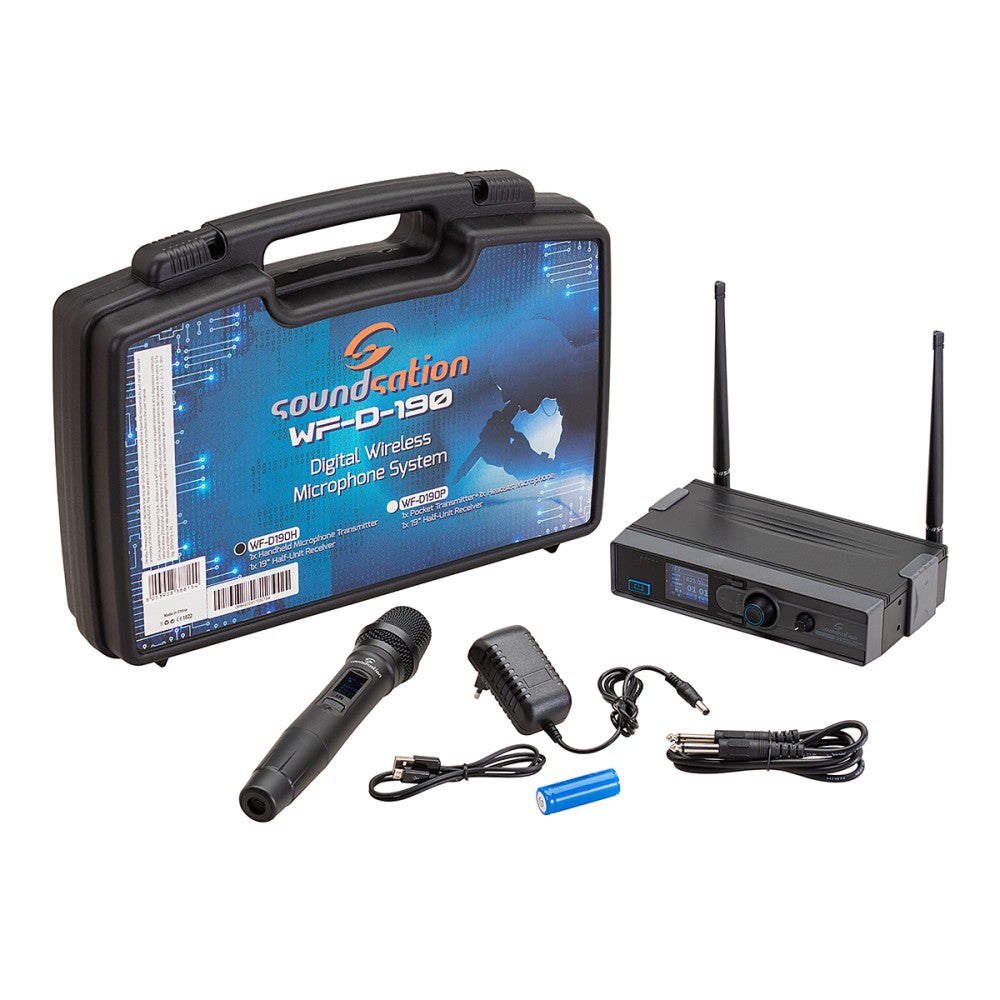 RADIOMICROFONO DIGITALE UHF SOUNDSATION WF-D190H TX A MANO