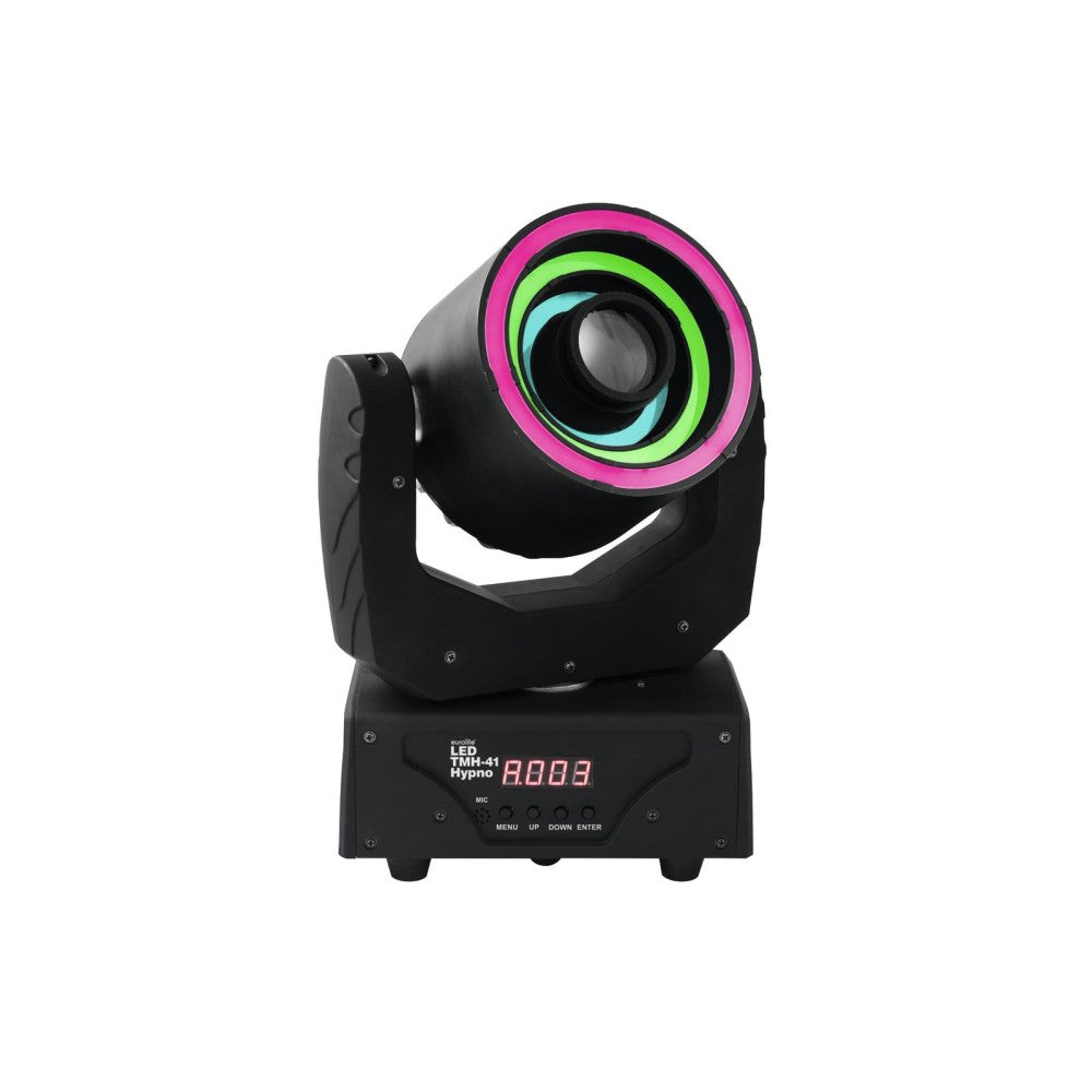 EUROLITE LED TMH-41 Testa mobile con 3 LED hypno rings