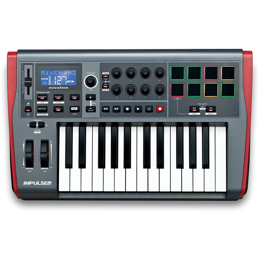 NOVATION Impulse 25 Controller USB-MIDI 25 tasti con drumpad