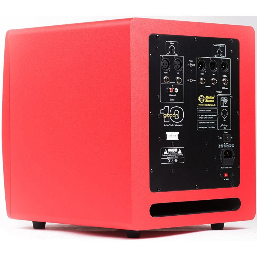 MONKEY BANANA Gibbon 10 Subwoofer Red