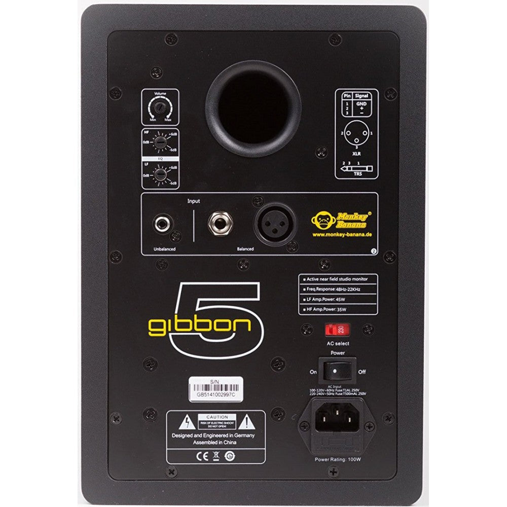 MONKEY BANANA Gibbon 5 Black active studio monitor