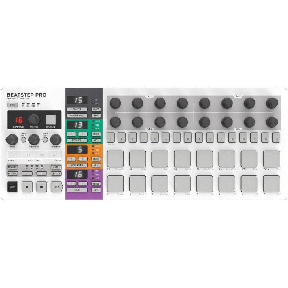 Arturia Beatstep Pro Superficie di controllo e step-sequencer