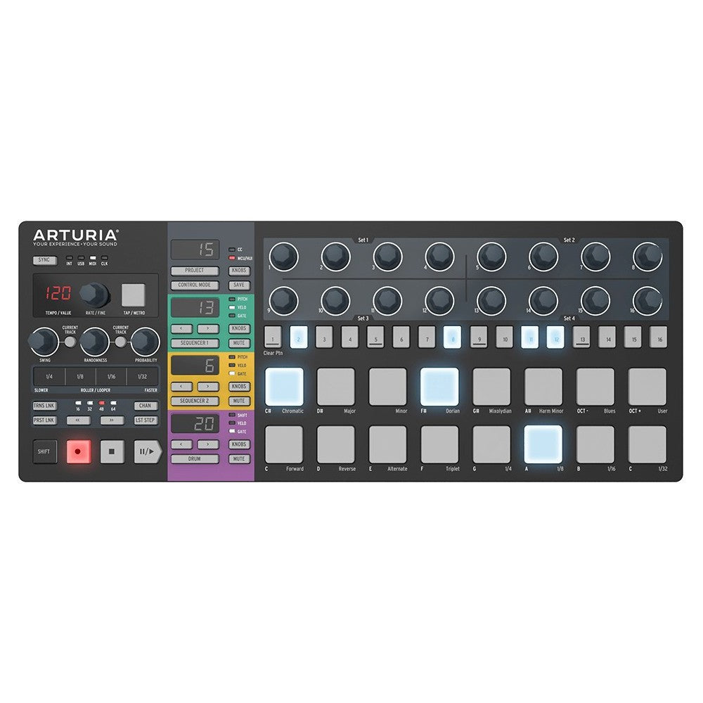 Arturia Beatstep Pro Black Limited Edition Superficie di controllo e step-sequencer