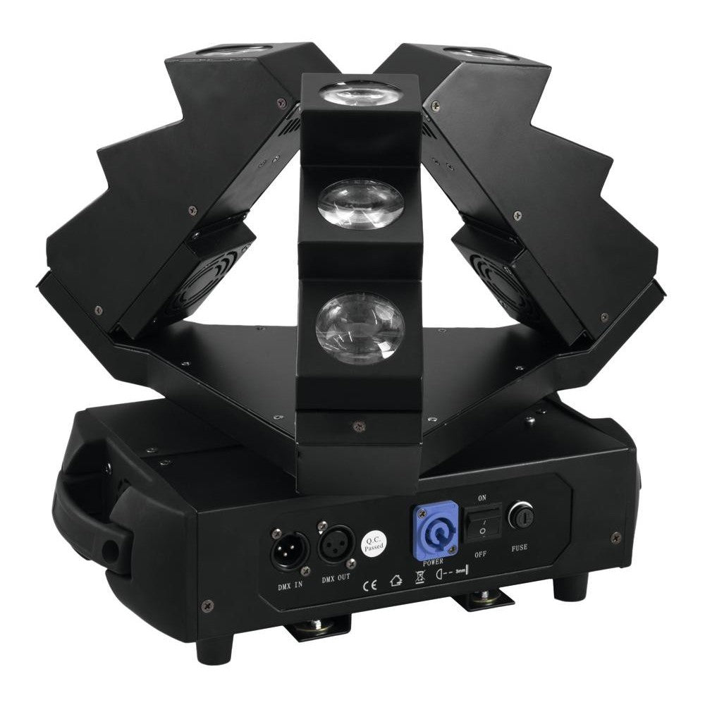 EUROLITE LED MFX-9 Beam Effect TESTA ROTANTE A PIRAMIDE