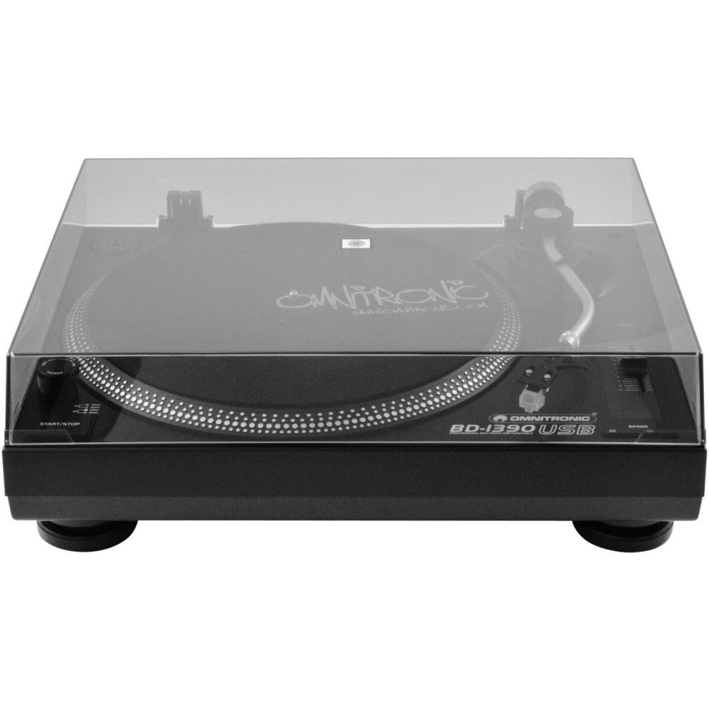 OMNITRONIC BD-1390 USB Giradischi da dj a trasmissione a cinghia