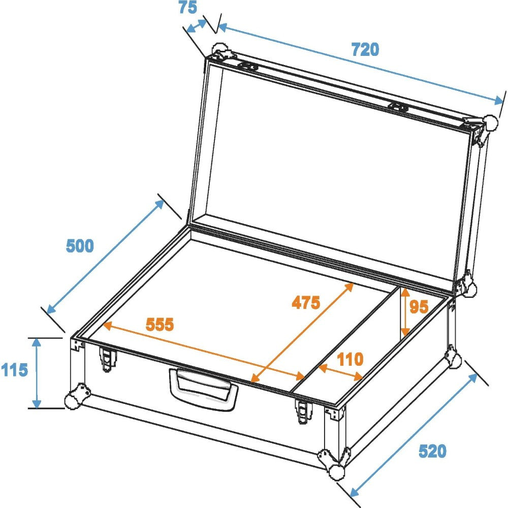 ROADINGER Universal Case K-2 Flightcase universale