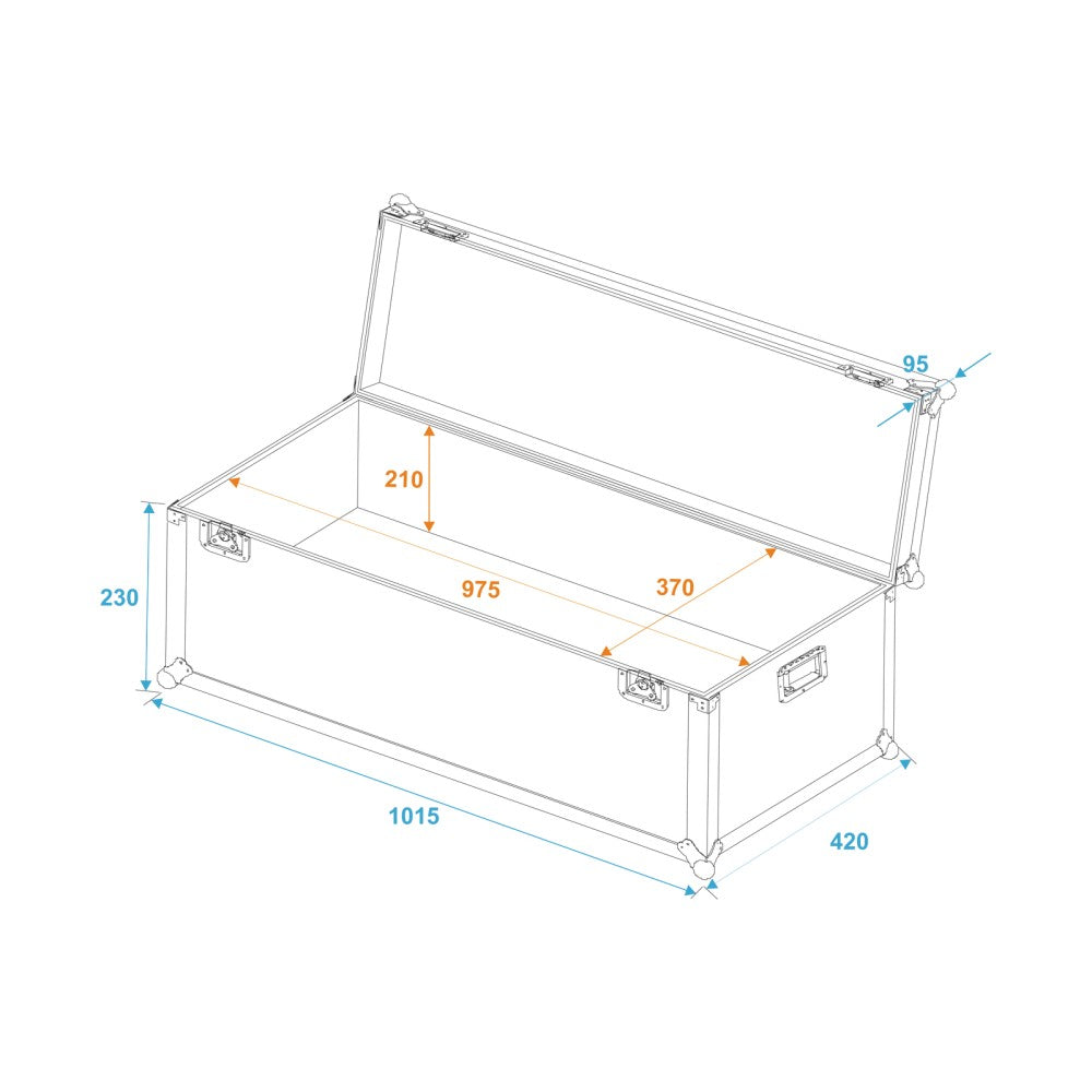 ROADINGER Case da Trasporto Universale 100x40x30cm