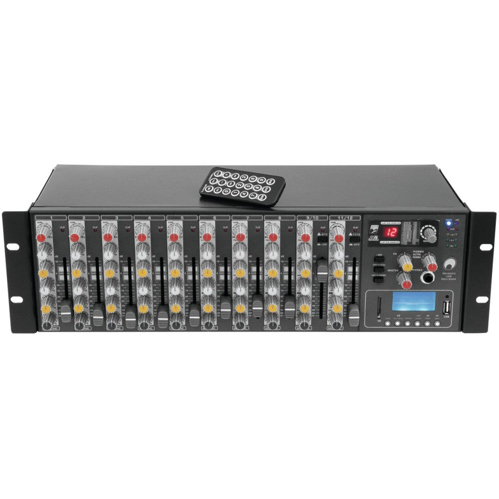 OMNITRONIC RM-1422FX Mixer Rack USB