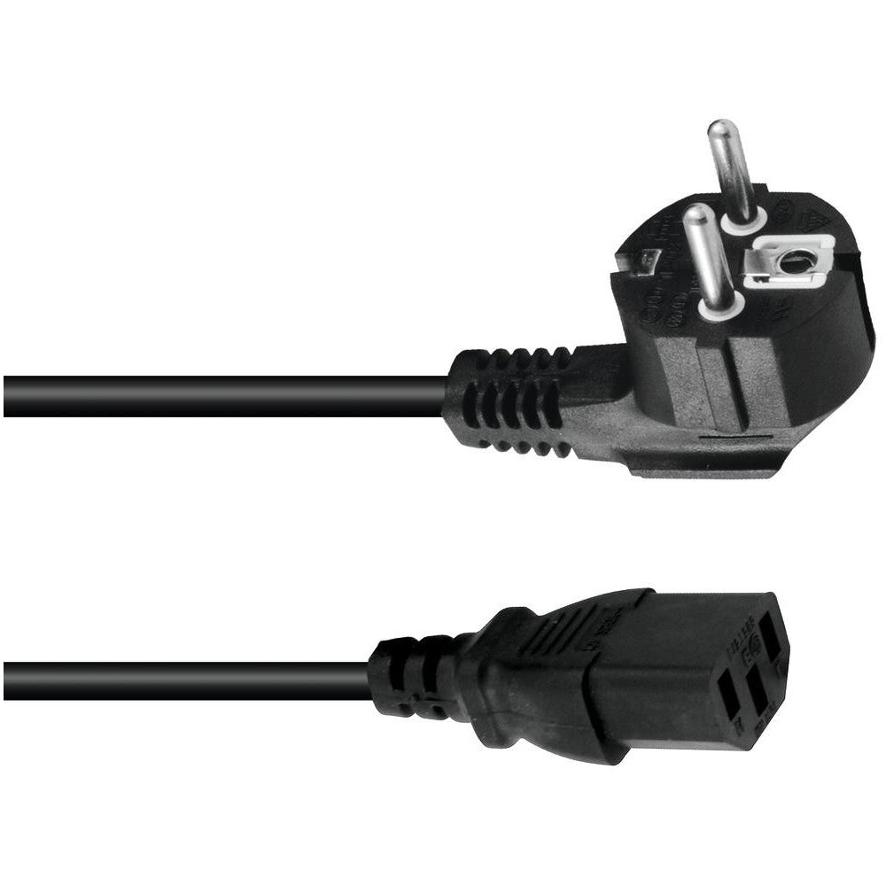 OMNITRONIC IEC Power Cable Cavo di potenza 3x0.75 0.6m bk