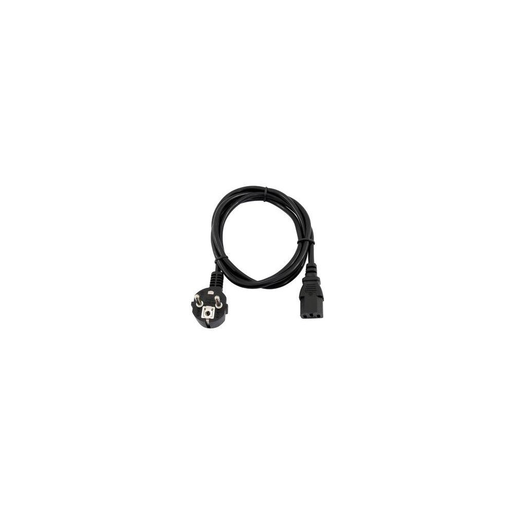 OMNITRONIC IEC Cable de alimentación 3x0.75 0.6m bk