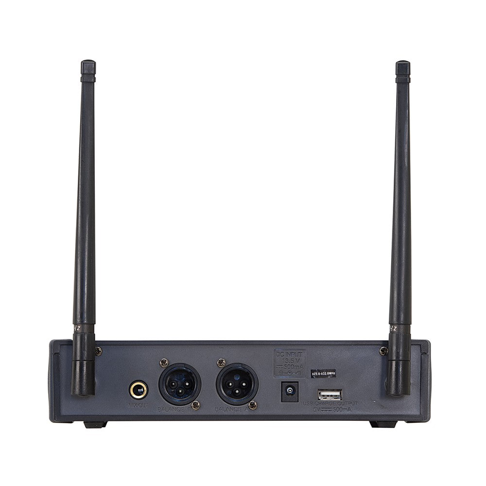 RADIOMIC. DIGITAL DUAL UHF SOUNDSATION WF-D290HP 1 HANDHELD TX + 1 BODYPACK TX HEADSET 823-832MHz