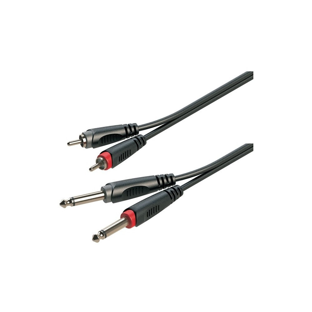 SOUNDSATION GO-LINK JJRR-15BK cavo da 2 jack M stereo da 6.3 mm a 2 rca M