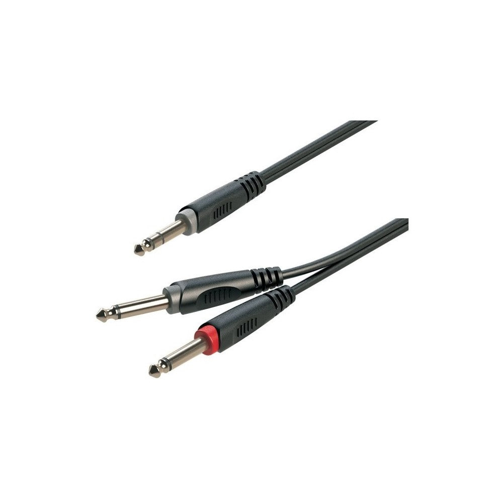 SOUNDSATION GO-LINK JJJ-15BK cavo da 1 jack M stereo da 6,3 mm a 2 jack M mono da 6,3 mm