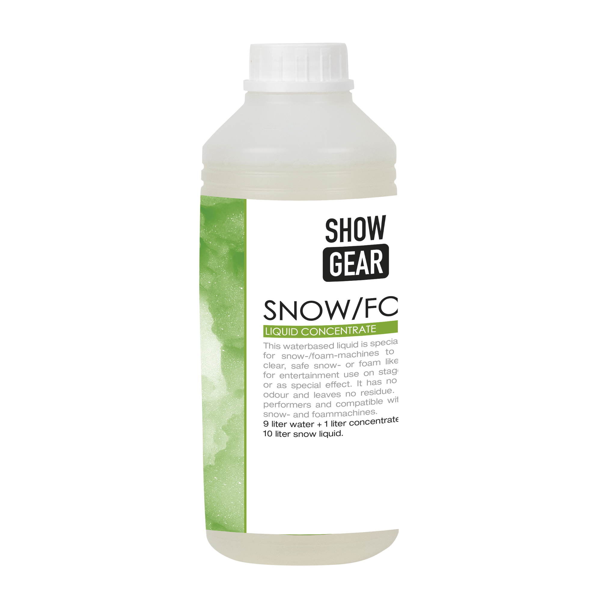 Showgear Snow/Foam Concentrate 1 litre 1 litre - water-based 1 litri - a base di acqua