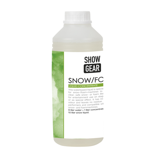 Showgear Snow/Foam Concentrate 1 litre 1 litre - water-based 1 litri - a base di acqua