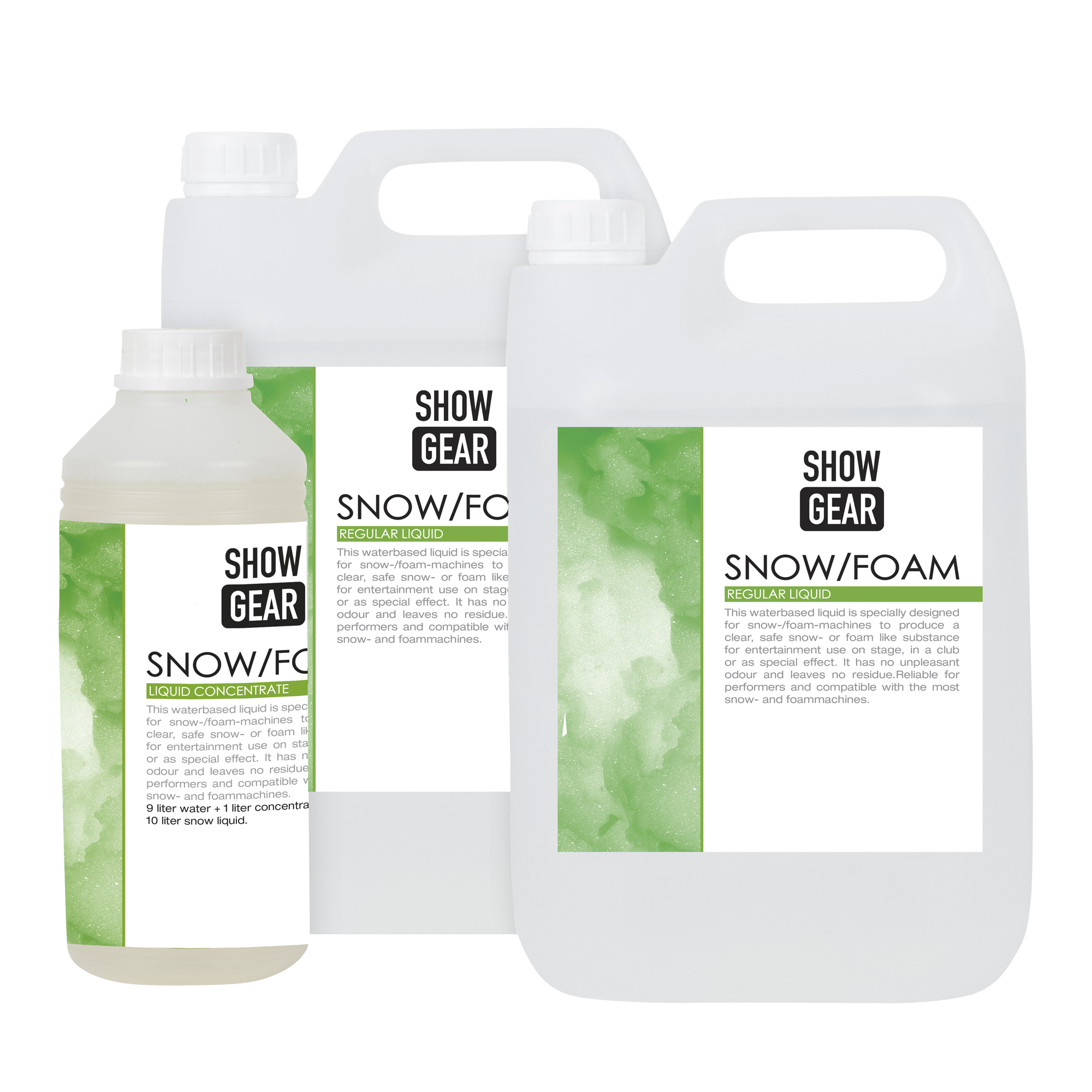 Showgear Snow/Foam Concentrate 1 litre 1 litre - water-based 1 litri - a base di acqua