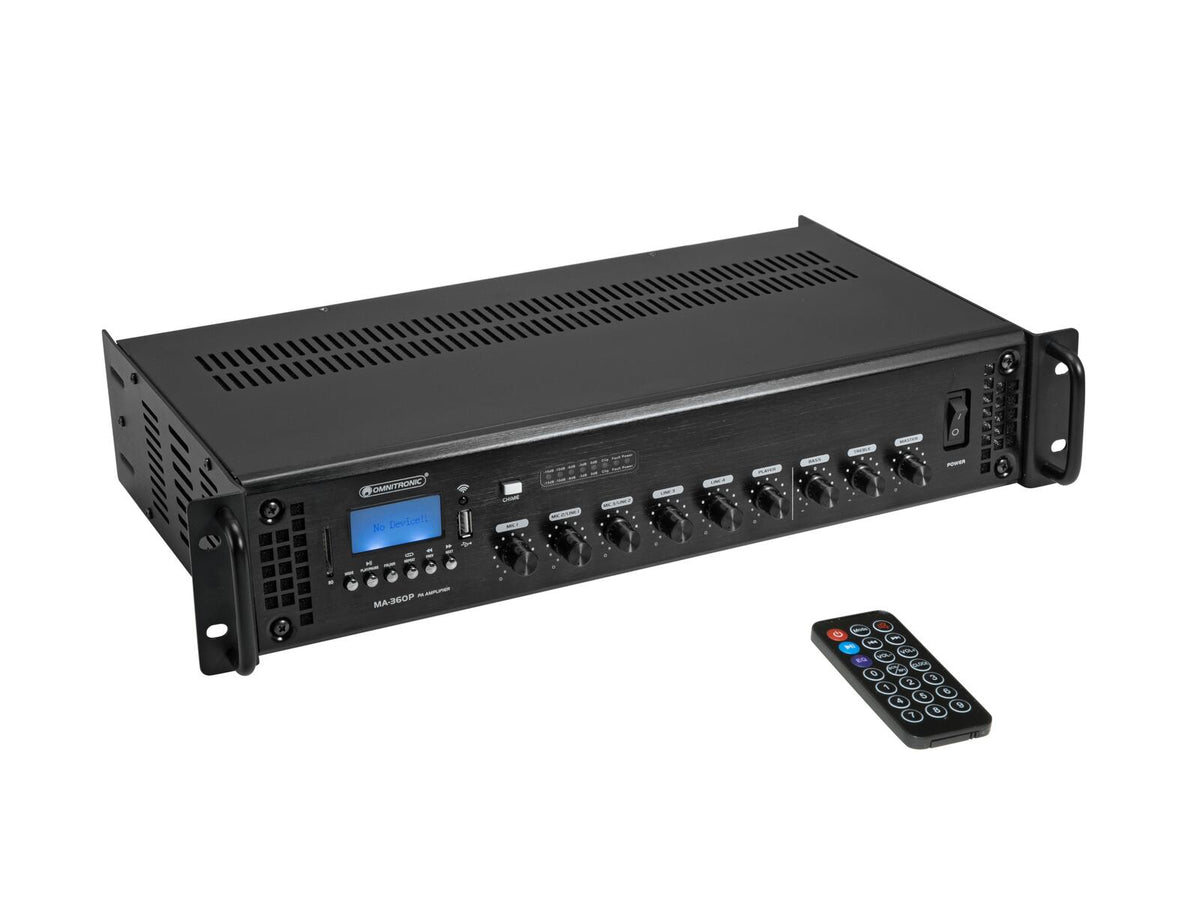 OMNITRONIC MA-360P da Amplificatore/Mixer da 360 W RMS