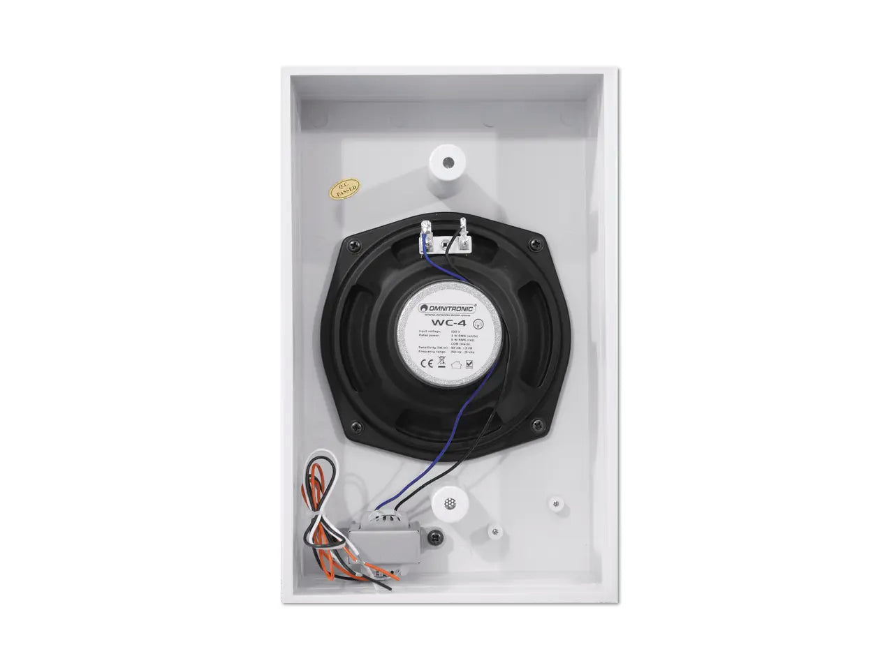 OMNITRONIC WC-4 Altoparlante da parete ELA