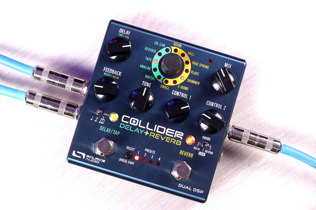 Source Audio SA263 COLLIDER DELAY+REVERB - Pedale stereo Delay & Reverb per chitarra e basso