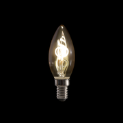 SHOWGEAR LED Filament Candle Bulb B10 2 W - dimmable - spiral filament 2 W - regolabile con dimmer - filamento a spirale