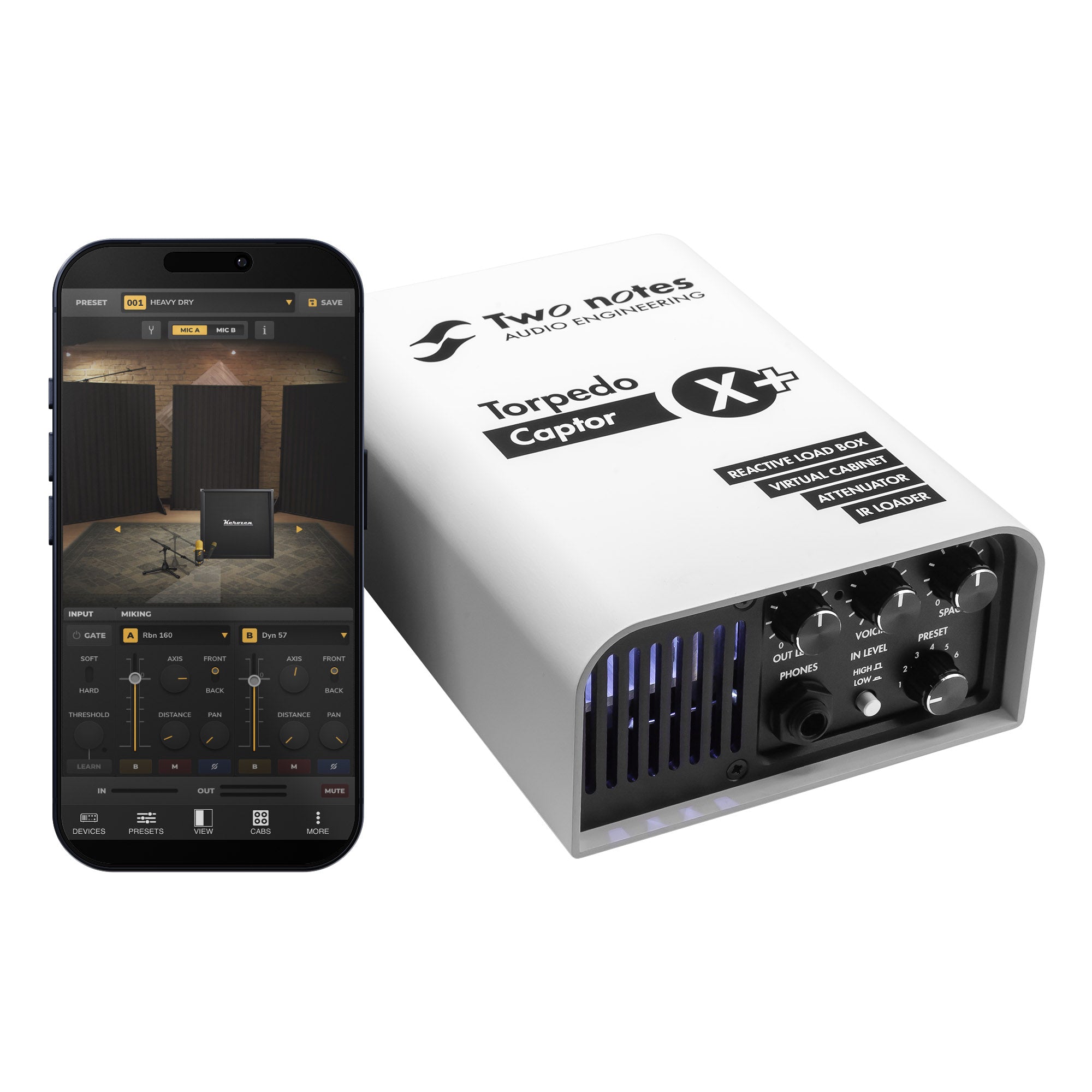 Two Notes Torpedo Captor X+ (8Ω) - Load box, attenuatore, Simulatore, IR loader e Stereo Expander